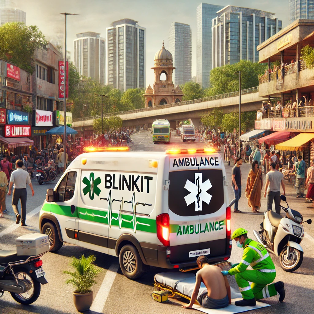 Blinkit : l'application indienne de livraison se lance dans les ambulances